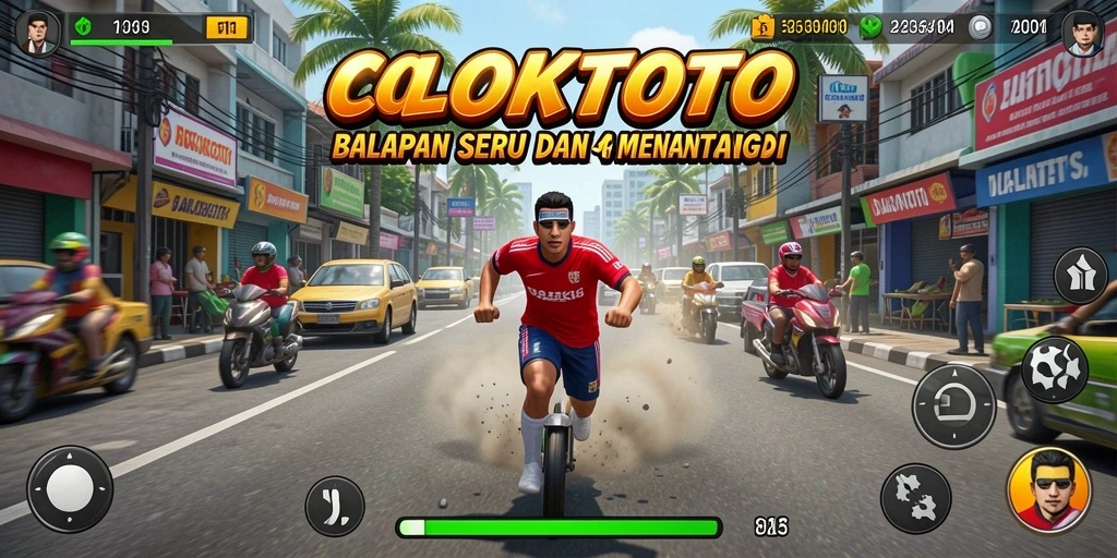 Tampilan gameplay <strong>COLOKTOTO</strong> yang penuh aksi dan kecepatan.
