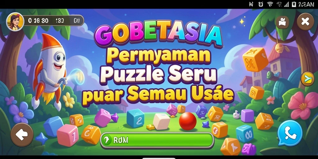 Screenshot GOBETASIA menampilkan gameplay seru dengan berbagai puzzle.