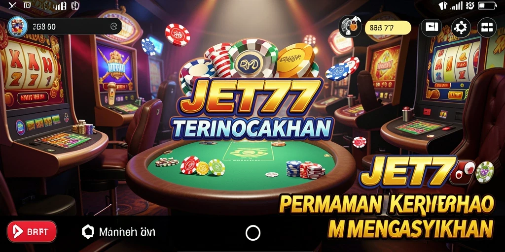 Tampilan menarik dari JET77 yang siap memanjakan pemain.