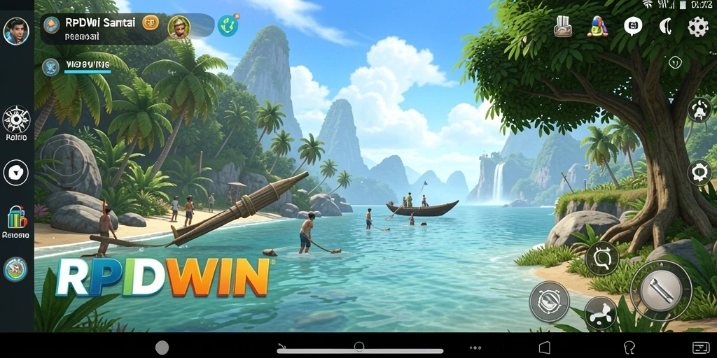 Tampilan gameplay RPIDWIN yang menarik dan penuh warna.