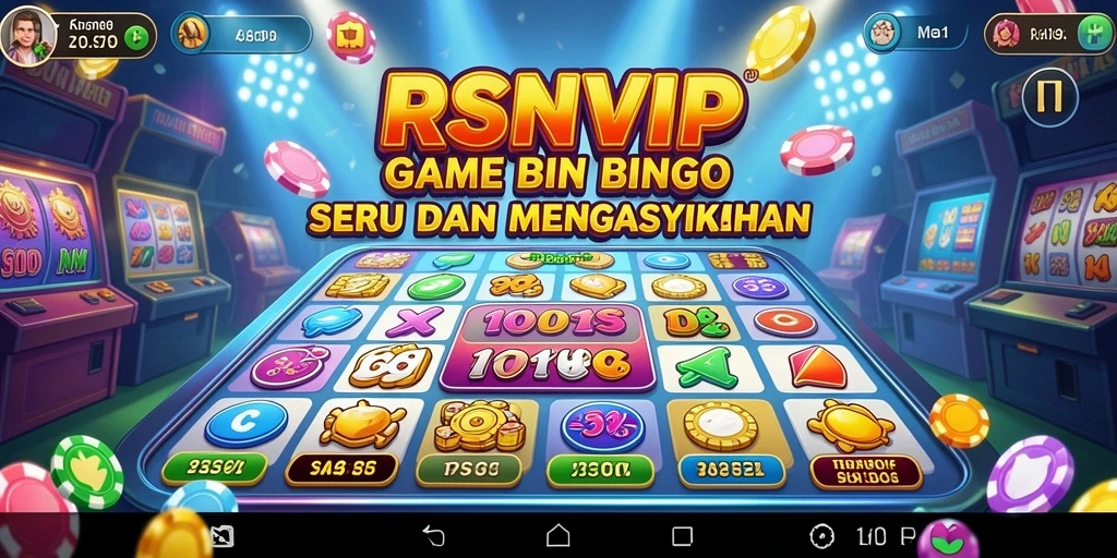 Tampilan gameplay RSNVIP dengan suasana Bingo yang ceria.