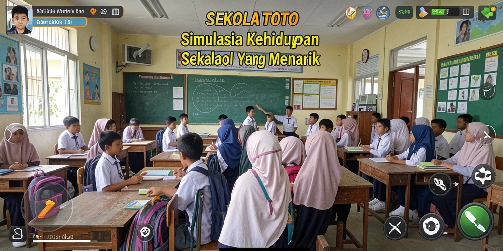 Tampilan gameplay SEKOLAHTOTO yang menarik dan interaktif.